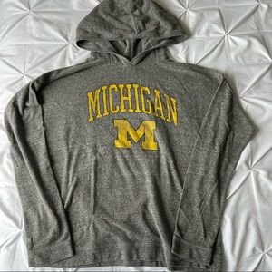 Retro Brand Michigan Hooded Long Sleeve
